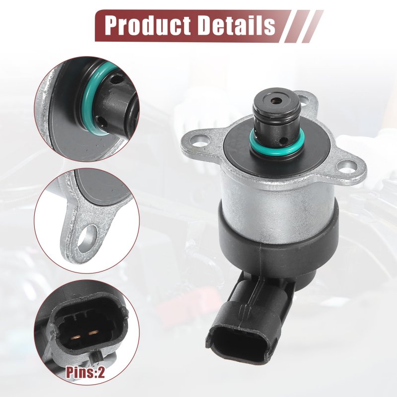 Acropix Fuel Pressure Regulator Valve Black Silver Tone Fit For Honda Accord 2004-2008 Pack Of 1