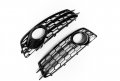 Originaleuro Honeycomb Hex Mesh Fog Light Open Vent Grill Intake Gloss Set Compatible For Audi A3 8p S Line 09-13 