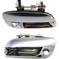 Front Exterior Door Handle Pair For Hyundai Elantra 2001 2006 Chrome With Key Hole Driver And Passenger Side Gls Gt Limited 