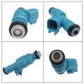 Blue Elf 6x Fuel Injectors For 2002-2003 Jeep Liberty 3 7l V6 0280155972