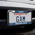 Indiana State Alumni Logo Full Size Standard License Plate Metal Frame