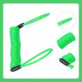 Vgeby Motorcycle Bike Alarm Disc Lock Antitheft Security Spring Reminder Coil Cable Color Green