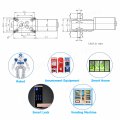 Dc 12v 60rpm 7kg Cm 8mm Double Shafts Self-locking Reversible Worm Gear Motor With Cable High Torque Speed Reduction Turbine