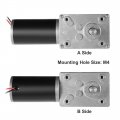 Dc 12v 60rpm 7kg Cm 8mm Double Shafts Self-locking Reversible Worm Gear Motor With Cable High Torque Speed Reduction Turbine