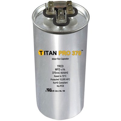 Round Dual Run Capacitor 35 5 Mfd 370 Volts