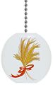 Wheat Solid Ceramic Fan Pull 