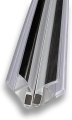 Gordon Glassa Universal 45 Degree Shower Door Magnetic Seal With Chrome Trim Accent For 3 16 And 1 4 Glass Frameless Doors 73 