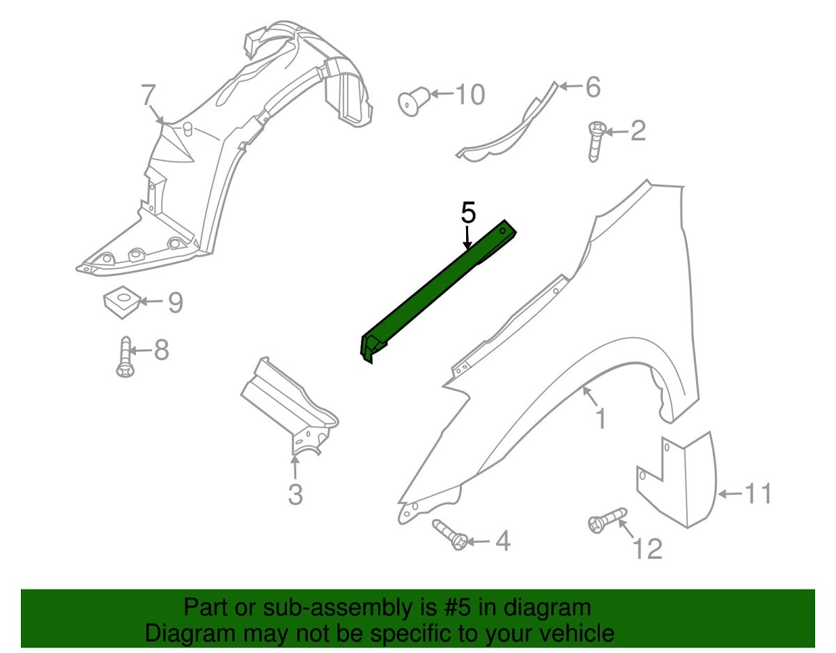 Genuine Nissan Parts Authentic Catalog Part From The Factory 65821-zx00a