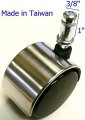 Oajen 2 50mm Brushed Chrome Caster Pack Of 5 3 8 X 1 Grip Ring Stem