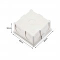 Uxcella Wall Switch Box Electrical Outlet Flush Mount 86 Type 1-gang White Pack Of 10