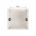 Uxcella Wall Switch Box Electrical Outlet Flush Mount 86 Type 1-gang White Pack Of 10