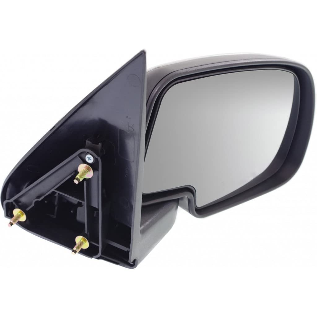 Passenger Side Door Mirror For Chevy Silverado 1500 1999 To 2006 Manual Non Heated Chrome With Black Cover Replacement 25876715