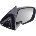 Passenger Side Door Mirror For Chevy Silverado 1500 1999 To 2006 Manual Non Heated Chrome With Black Cover Replacement 25876715