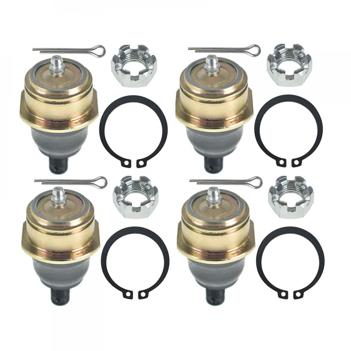 4pcs Complete Upper And Lower Ball Joints Set Replacement For Bombardier Can-am Ds650 2000 2001 2002 2003 2004 2005