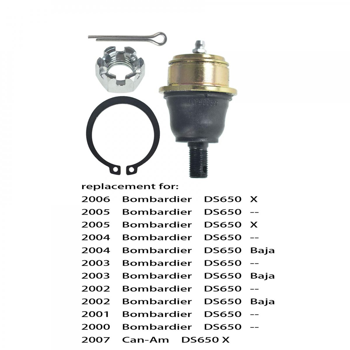 4pcs Complete Upper And Lower Ball Joints Set Replacement For Bombardier Can-am Ds650 2000 2001 2002 2003 2004 2005