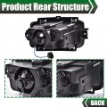 G-plus Fog Light Compatible With 2013-2015 Chevy Silverado Oe Style Front Lamp Bezel Cover Shell A Pair
