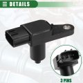 Motoforti Engine Camshaft Position Sensor Crank For Infiniti Qx4 3 5l 2001-2003 Abs 23731-4w000 Black