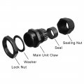 Uxcell 10pcs Pg7 Waterproof Ip68 Nylon Cable Gland Joint Adjustable Locknut For 3mm-6 5mm Dia Wire