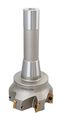 Accusize Tools 3 X 6-1 4 90 Degree R8 Shank Indexable End Mills With 6 Ps Apkt1604 Carbide Inserts Installed 0028-6908 