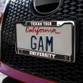 Texas Tech University School Logo Full Size Standard License Plate Metal Frame
