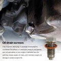 M12 X 1 75 Magnetic Oil Drain Plug Stainless Steel Sump Nut Bolt With Copper Crush Washer Fit For Gmc Chevrolet Buick Cadillac