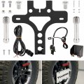 License Plate Relocation Kit For Jeep Wrangler Jl Jlu 2018-2021 Rear Spare Tire Mount Relocator Bracket With Illuminate Led 