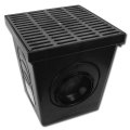 Polylok 12 X12 Square Catch Basin Kit Black Grate 