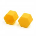 Uxcell 20pcs 19mm Yellow Wheel Tire Hub Screw Bolt Cover Nut Cap Lug Decoration For Car