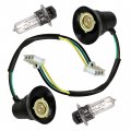 Caltric 2x Left And Right Headlight Socket Cord Bulb For Compatible With Yamaha 4sh-84340-00-00 4kb-84314-01-00