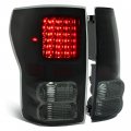Hecasa Tail Lights For 2007-2013 Toyota Tundra Pickup Truck Led Rear Brake Lamps Assembly Driver And Passenger Side Smoke Lens