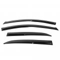 Ikon Motorsports Window Visor For 2014-2019 Toyota Corolla Smoke Tinted Semi-transparent Acrylic Sun Rain Shade Guard Wind Vent 