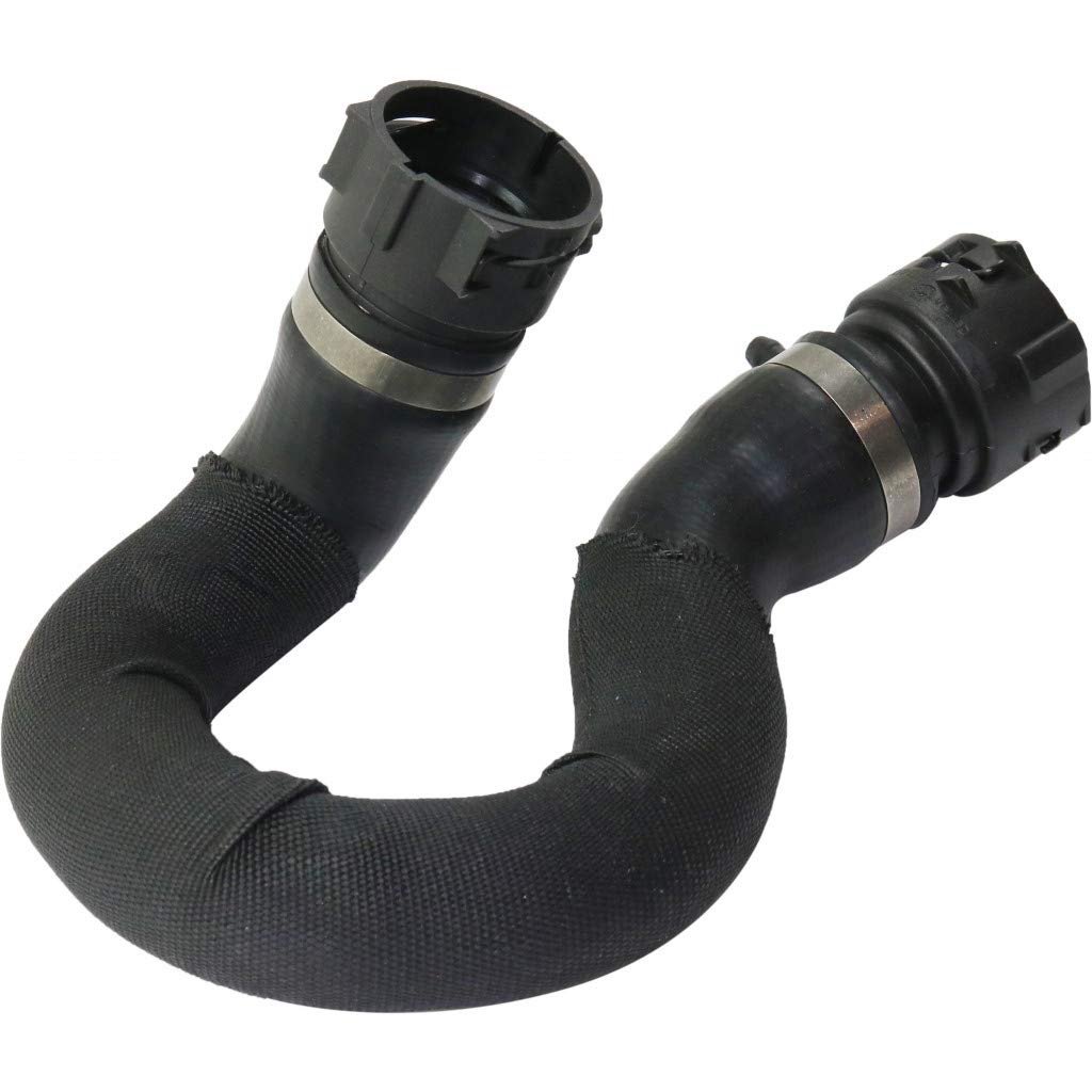 Upper Radiator Coolant Hose For Audi A6 And Quattro 2006 To 2011 4f0121101f Standard Black Round Rubber