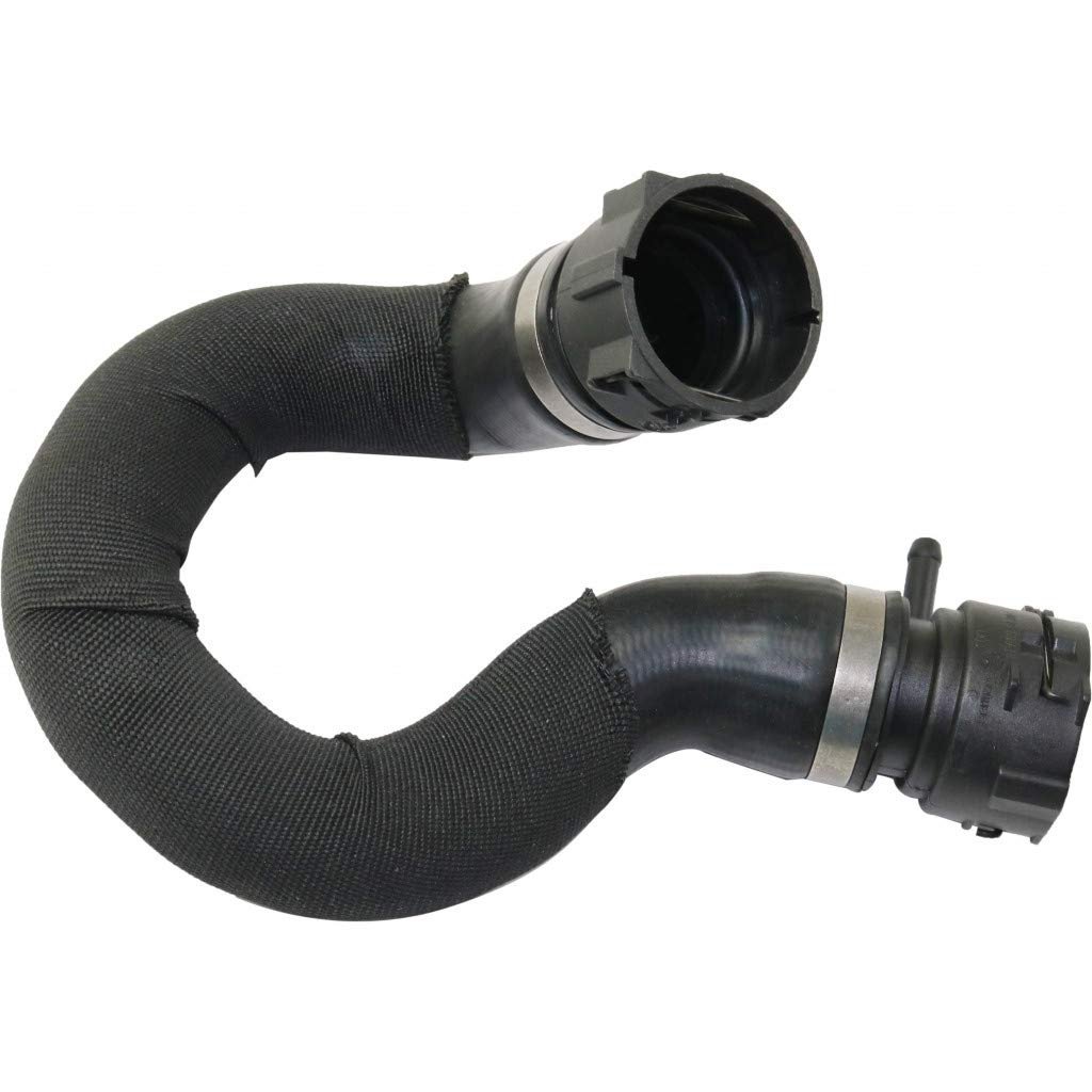 Upper Radiator Coolant Hose For Audi A6 And Quattro 2006 To 2011 4f0121101f Standard Black Round Rubber