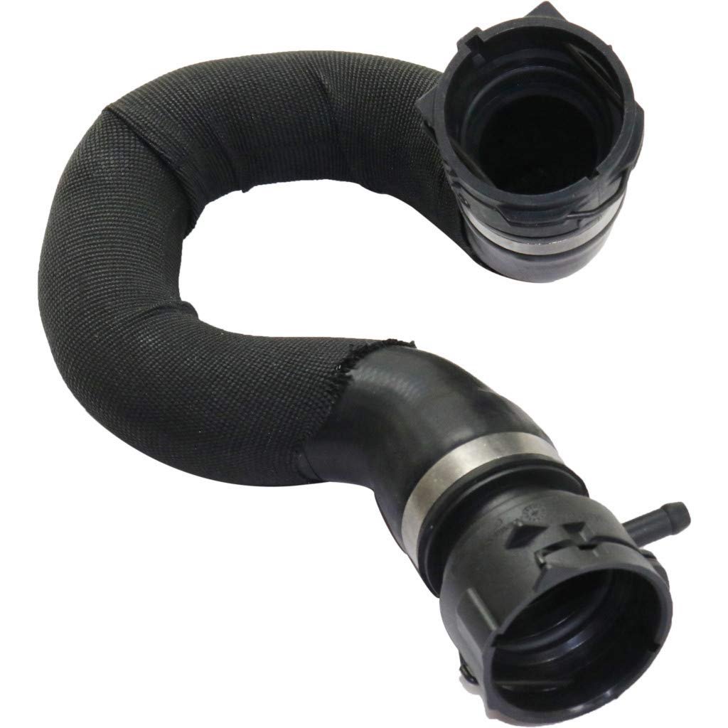 Upper Radiator Coolant Hose For Audi A6 And Quattro 2006 To 2011 4f0121101f Standard Black Round Rubber