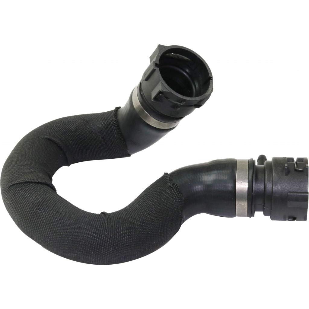 Upper Radiator Coolant Hose For Audi A6 And Quattro 2006 To 2011 4f0121101f Standard Black Round Rubber