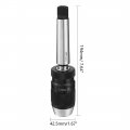 Uxcell Keyless Drill Chuck Mt3 Morse Taper Mount Adjustable 1 32 -1 2 1mm-13mm 3-jaw For Lathes Milling Drilling Machine