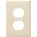 Morris 81733 Lexan Wall Plate Midsize Duplex Receptacle 1 Gang Almond 