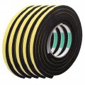 Uxcell 5pcs 10mm Width 8mm Thickness Eva Single Side Sponge Foam Tape 2 Meters Length For Door Window