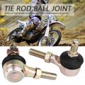 2pcs 10mm 0 4in Thread Left And Right Hand Tie Rod Ball Joint For Atv Quad Dirt Bike Go Kart Moped Scooter 70cc 90cc 110cc