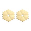 2pcs Cabinet Knob Backplate 1 77 Inch Hex Flower Shape Brass Washers Classical Furniture Decoration Gasket For Drawer Cupboard 