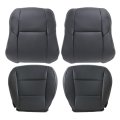 Secos Front Driver Passenger Bottom Lean Back Leather Seat Cover Black For Toyota Rav-4 Le Se Xle 2013 2014 2015 2016 2017 2018 