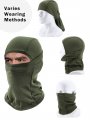 6 Pieces Balaclava Face Mask Motorcycle Windproof Camouflage Fishing Cover Winter Ski Khaki Army Green Black
