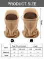 6 Pieces Balaclava Face Mask Motorcycle Windproof Camouflage Fishing Cover Winter Ski Khaki Army Green Black