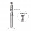 Uxcell Solid Carbide Drill Bits 4 2mm C2 K20 Tungsten Jobber Straight Shank Drilling Tool For Stainless Steel Aluminum Iron