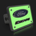 Ipick Image Made For Ford Escape 3d Logo Night Glow Luminescent Billet Aluminum 2 Inch Tow Hitch Cover