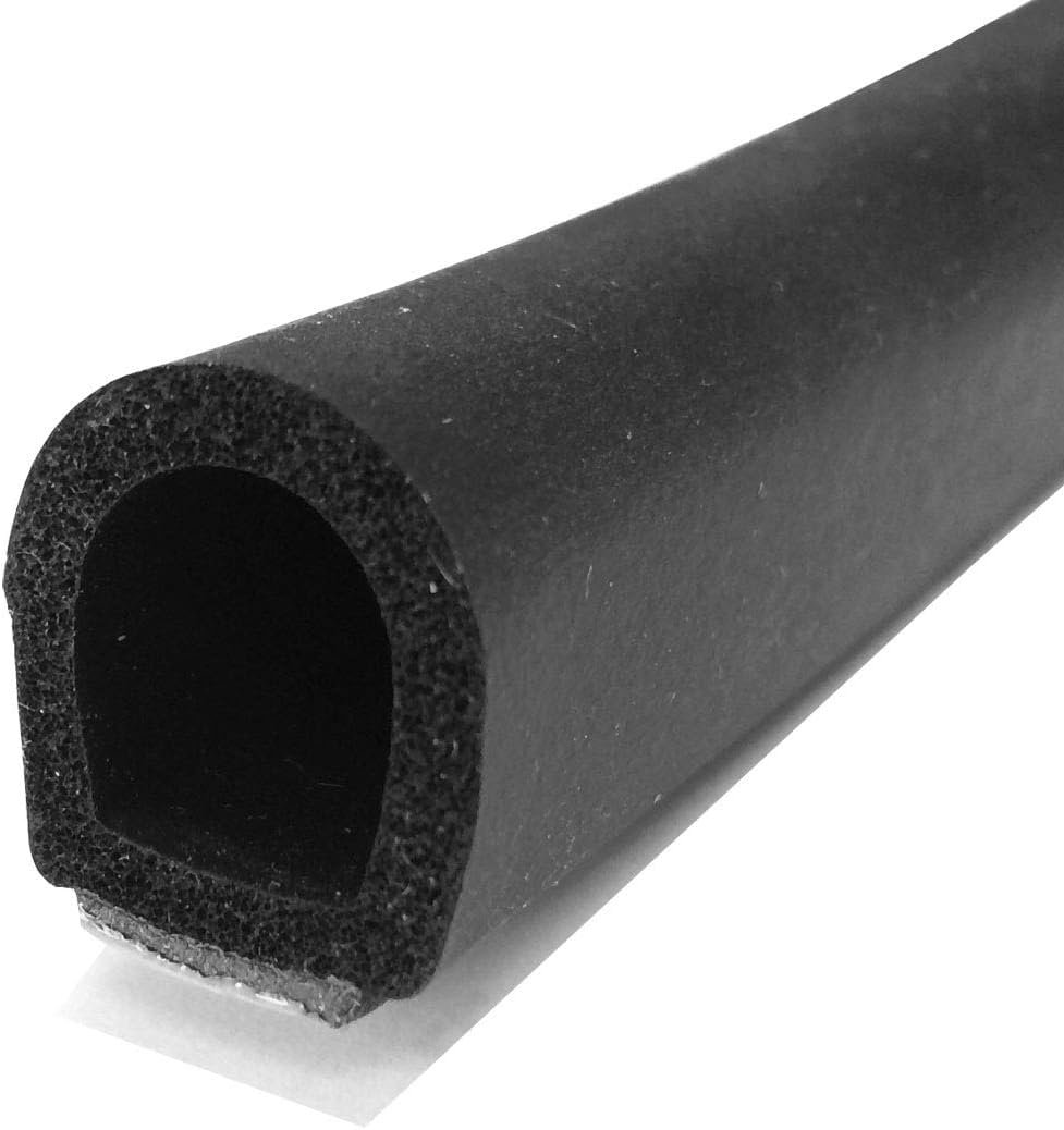 Automotive Water And Weather Resistant Adhesive Back Closed Cell Sponge Rubber Seal Black 11 16 Height 9 Backing 10 Ft