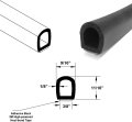 Automotive Water And Weather Resistant Adhesive Back Closed Cell Sponge Rubber Seal Black 11 16 Height 9 Backing 10 Ft