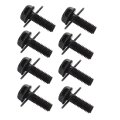 8pcs 12mm Top Front Skid Plate Bolts And Gasket Black Fits For 2007-2014 Toyota Fj Cruiser 