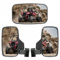 Utv Rearview Side Mirror And Center Set With 1 75 To 2 Roll Bar Cage For Polaris Ranger Rzr Yamaha Rhino Gator Honda Pioneer 