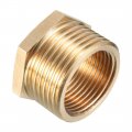 Uxcell Brass Threaded Pipe Fitting G1 Male X G3 4 Female Hex Bushing Adapter 4pcs